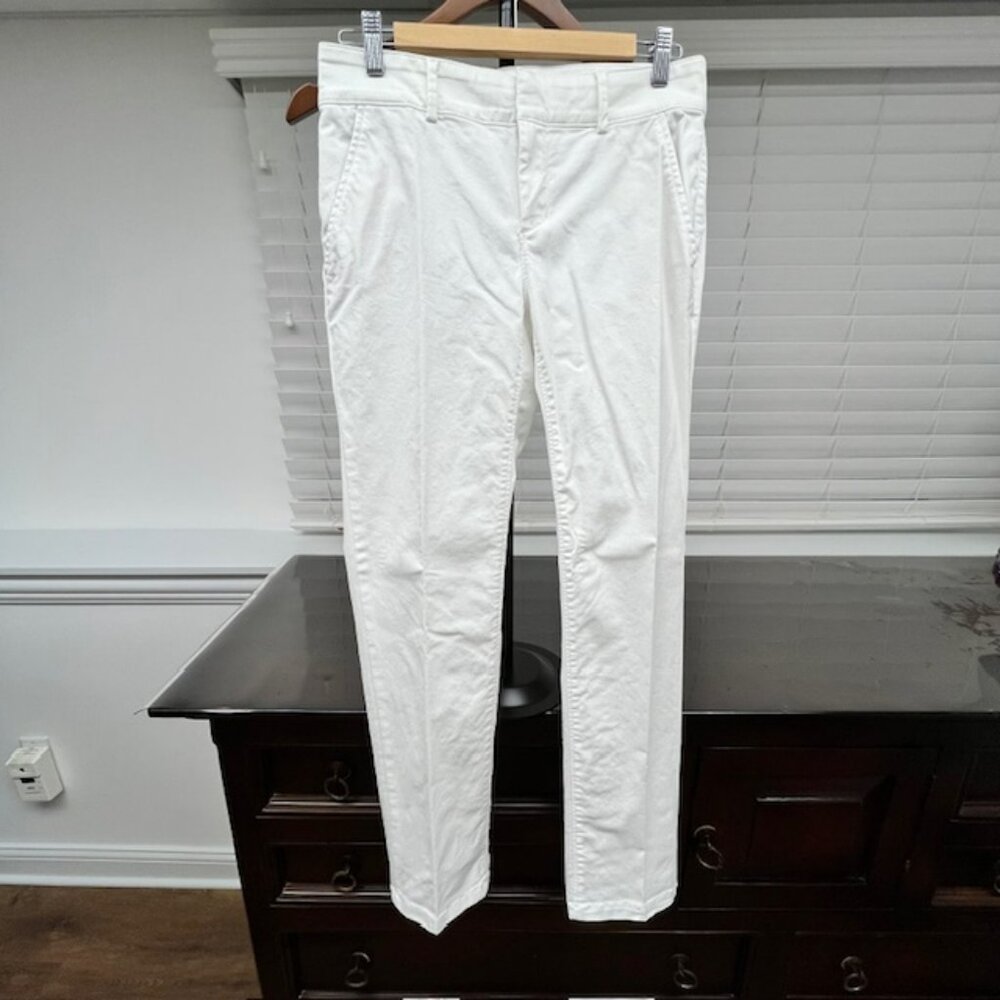 LOFT white straight leg pants - women size 4